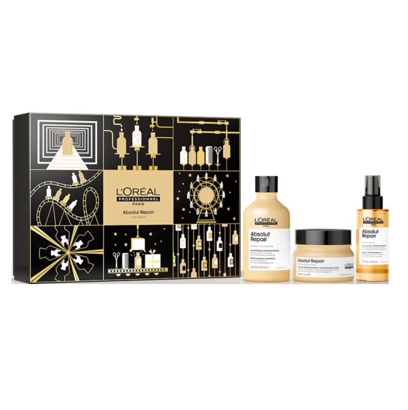 Подарунковий набір Absolut Repair Gold (шампунь+маска+олійка) купити в ...